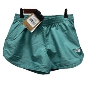 The North Face Women’s Small FlashDry Running Shorts Teal Green Athletic NWT